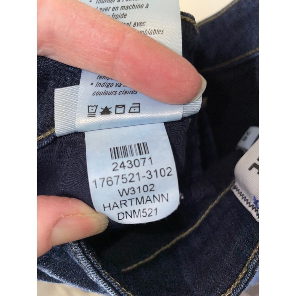 PAIGE mid Rise Skinny Hoxton Ankle Jeans W/28 Blue Hartmann Dark Wash - Picture 7 of 16